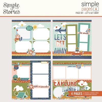 Simple Stories Safe Travels Pages Kit - Let's Get Away